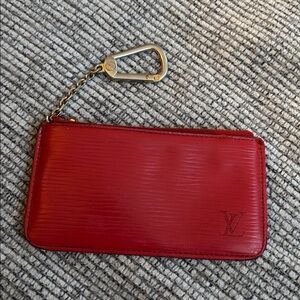 Louis Vuitton Epi Pochette Cles Leather Wallet Coin Purse